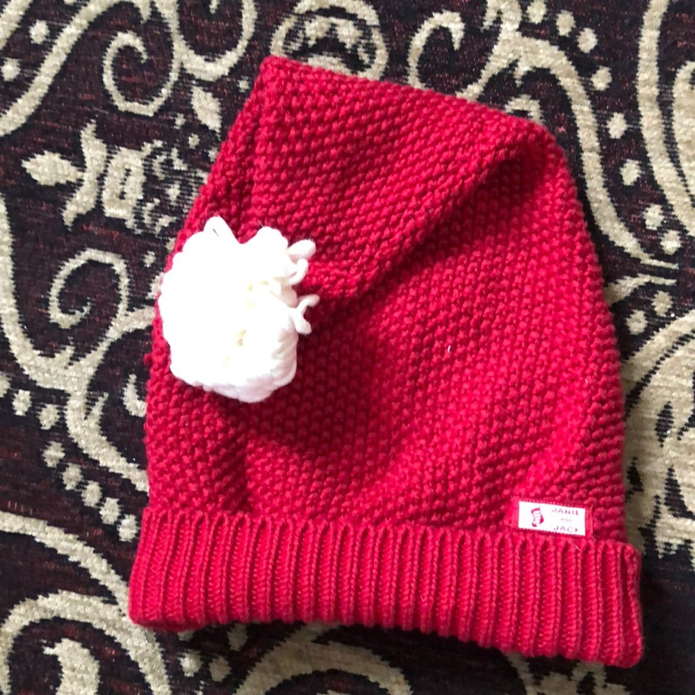 Janie and jack baby Santa hat 6-12 months
